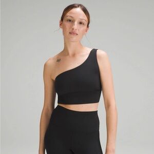 Lululemon align black one shoulder bra size 8